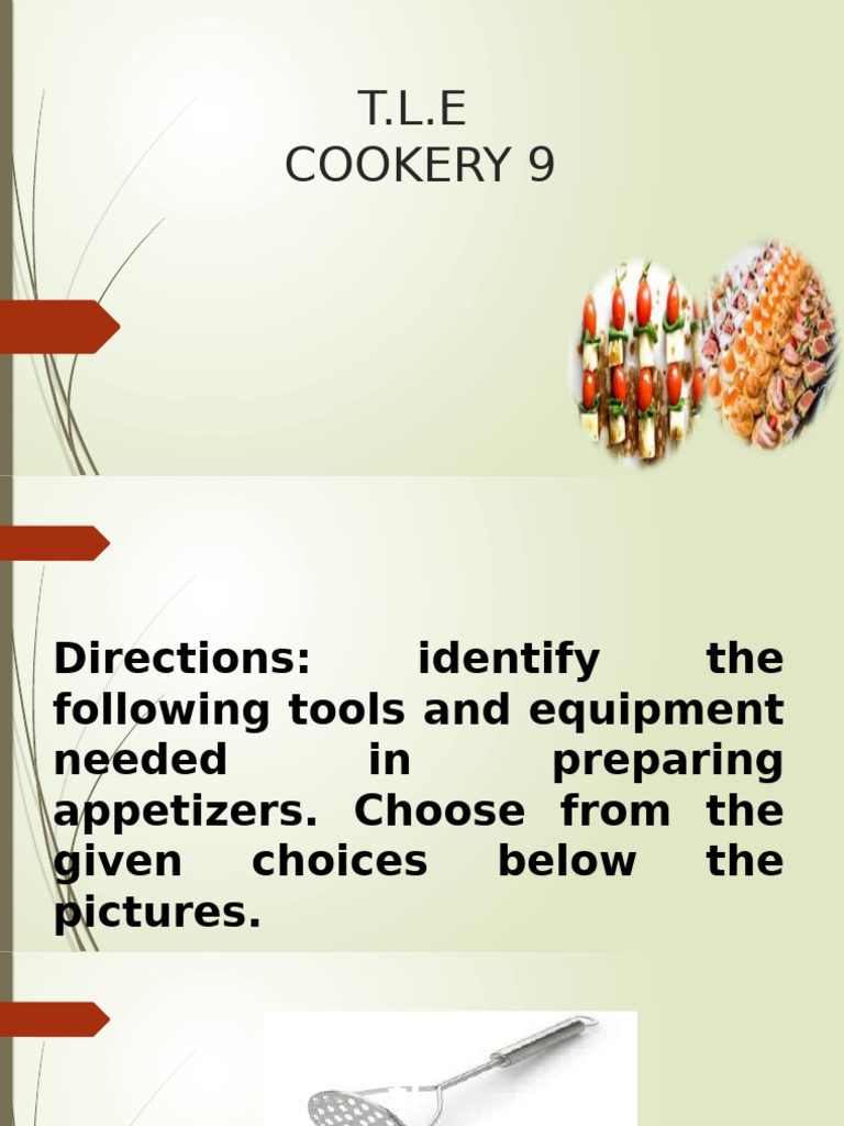 Appetizer Lesson | PDF