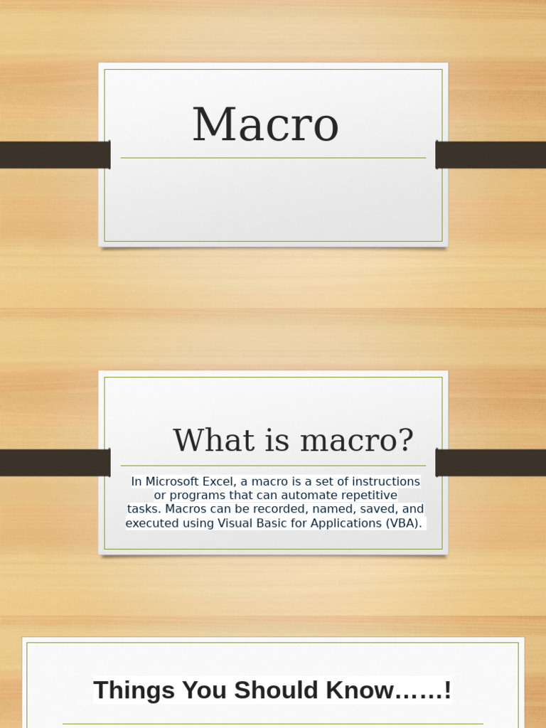 Macro | PDF