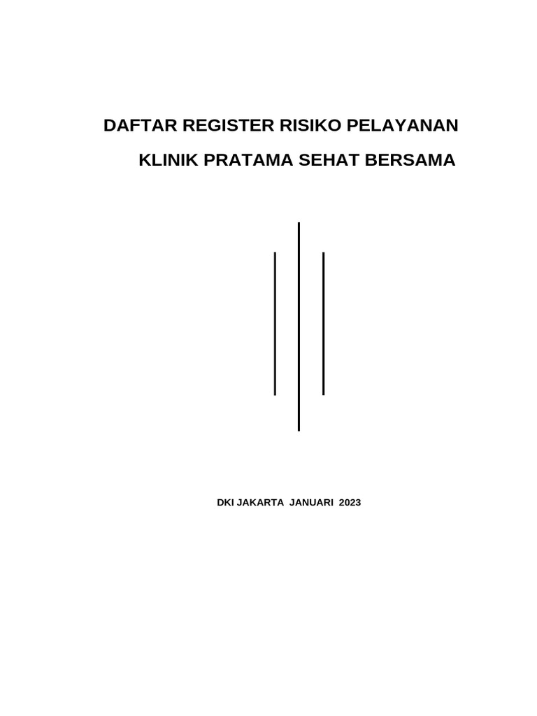 Daftar Register Resiko Klinik Pdf