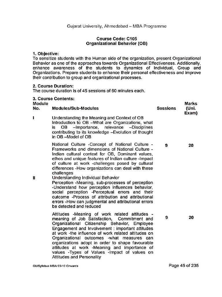 Organizational Behavior Pdf