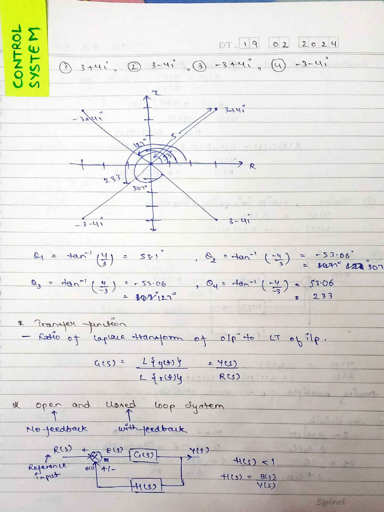 Control system notes unit 1 2 pdf
