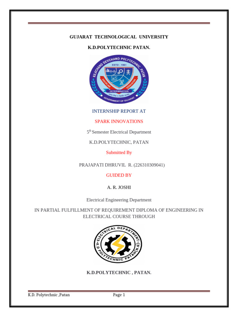 5th Sem Project 1 First Pages For Final Report | PDF