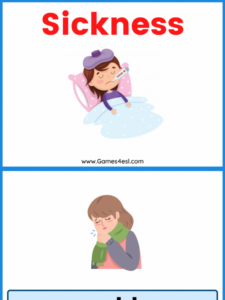Sickness Vocabulary | PDF