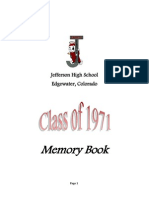 JHS 1971 Memory Book-40th Reunion