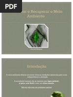 Preservar e Recuperar o Meio Ambiente