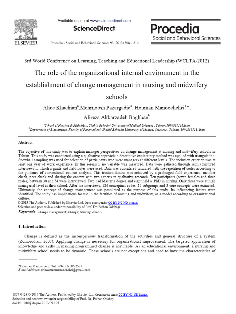Change in Org | PDF