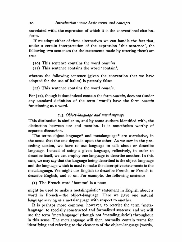 Language N Meta Language | PDF