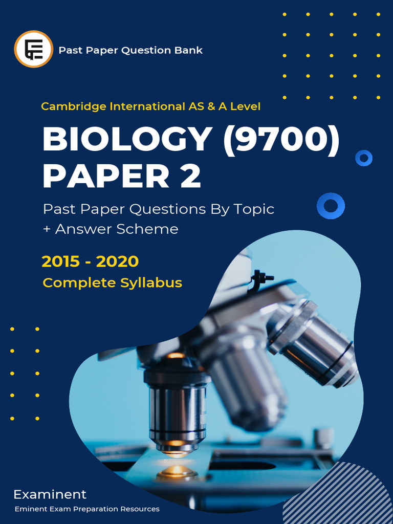 9700 BIOLOGY P2 - Question Bank | PDF