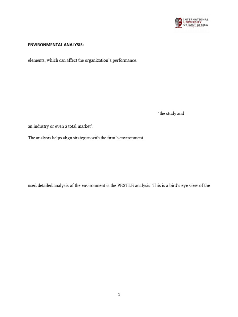 3 Environmental Analysis | PDF