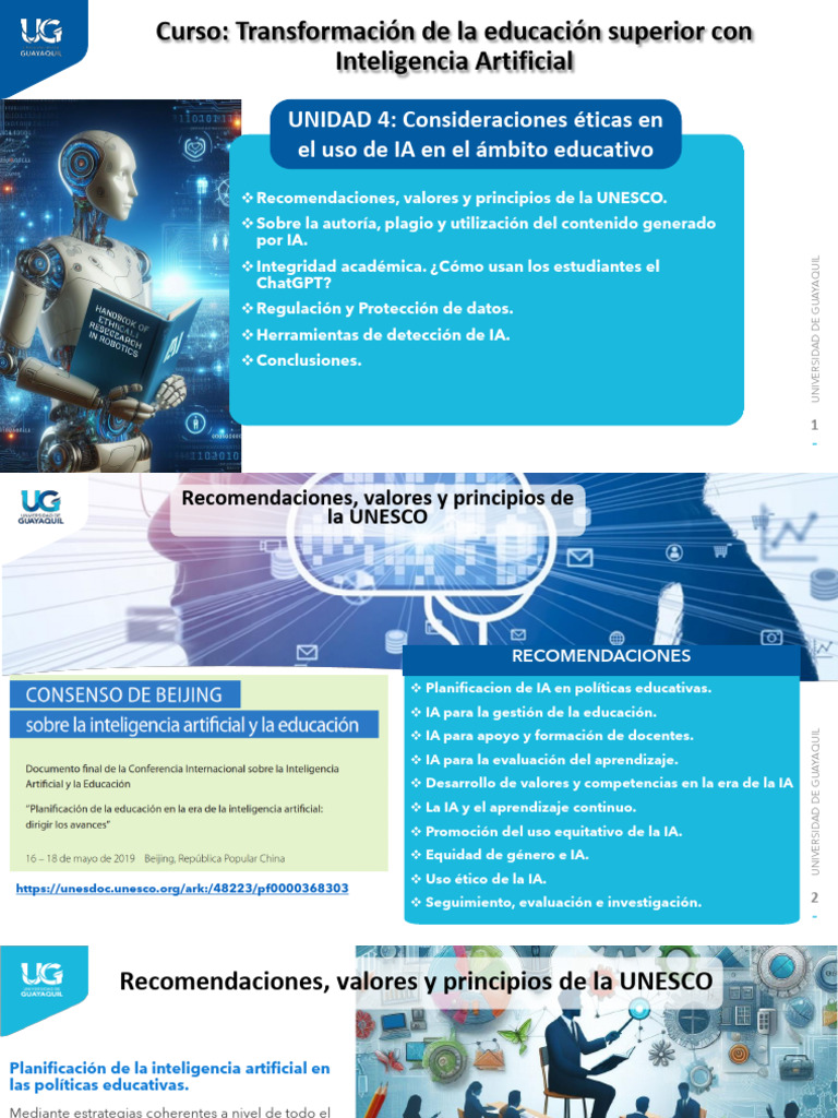 Consideraciones Éticas en El Uso de IA en El Ámbito Educativo | PDF ...