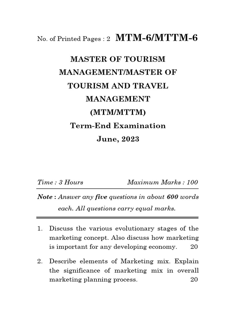 MTM 6 MTTM 6 | PDF
