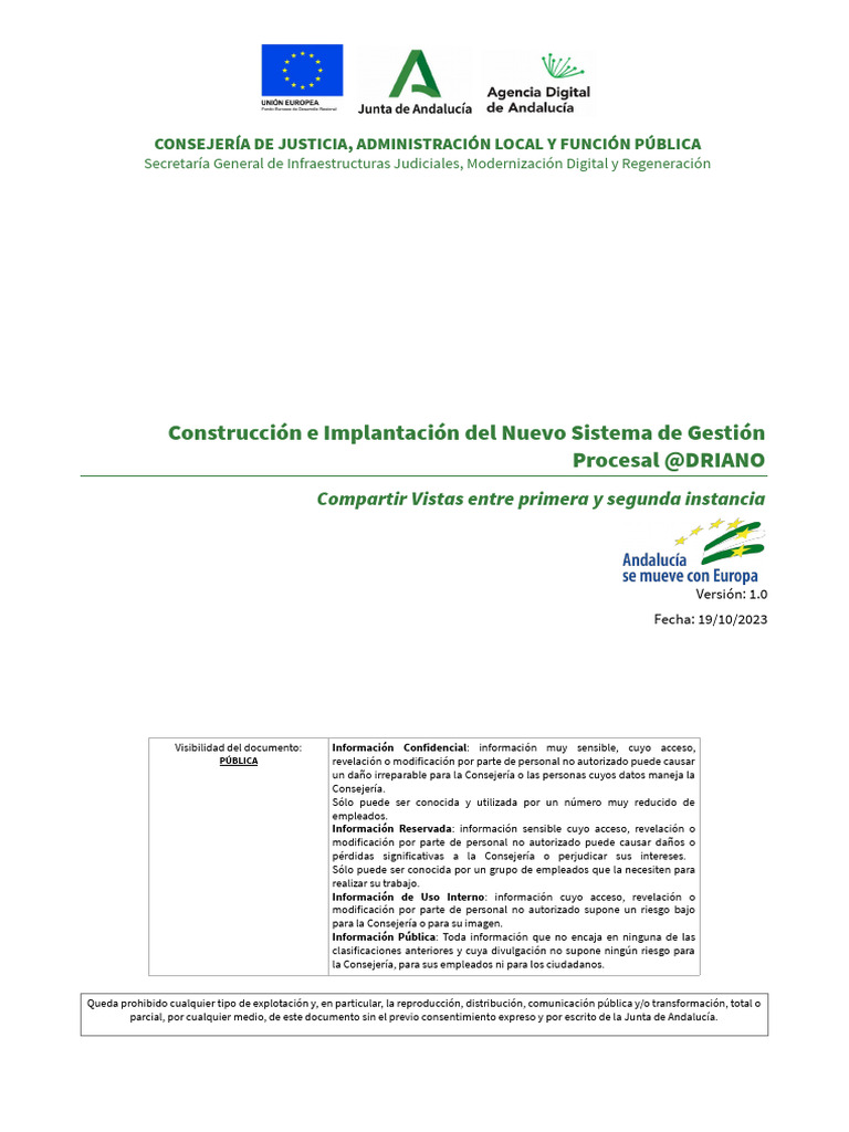 @driano - Compartir Vistas Primera y Segunda Instancia - 20231019 | PDF