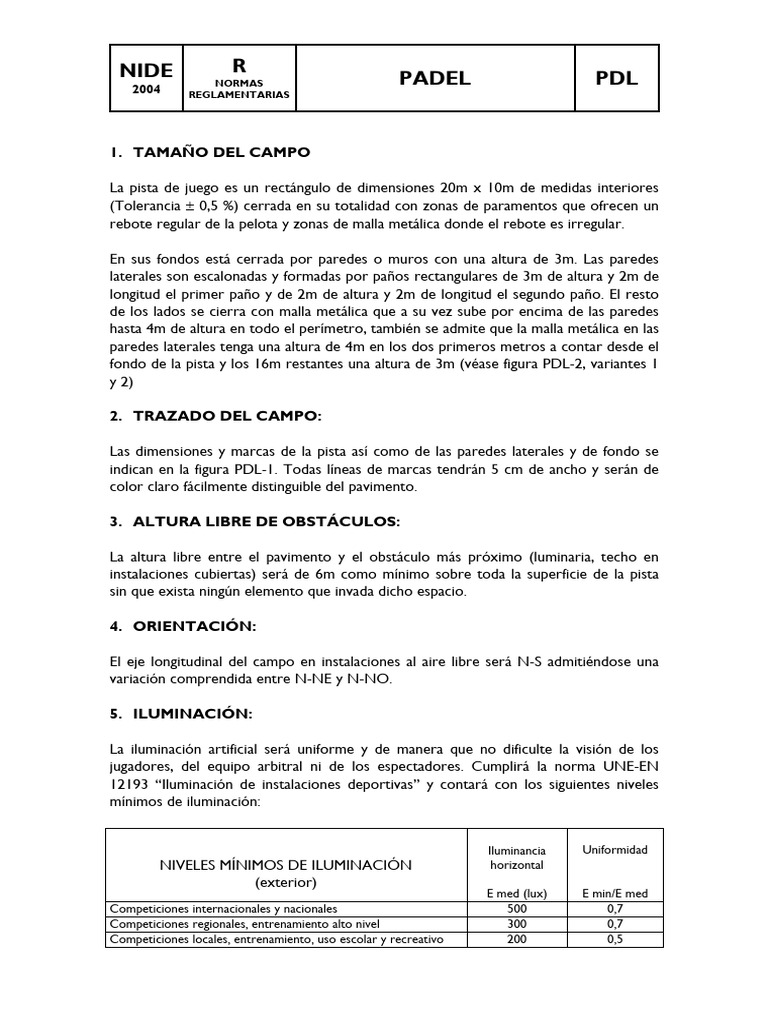 Normativa_Instalaciones_Deportivas_NIDE | PDF