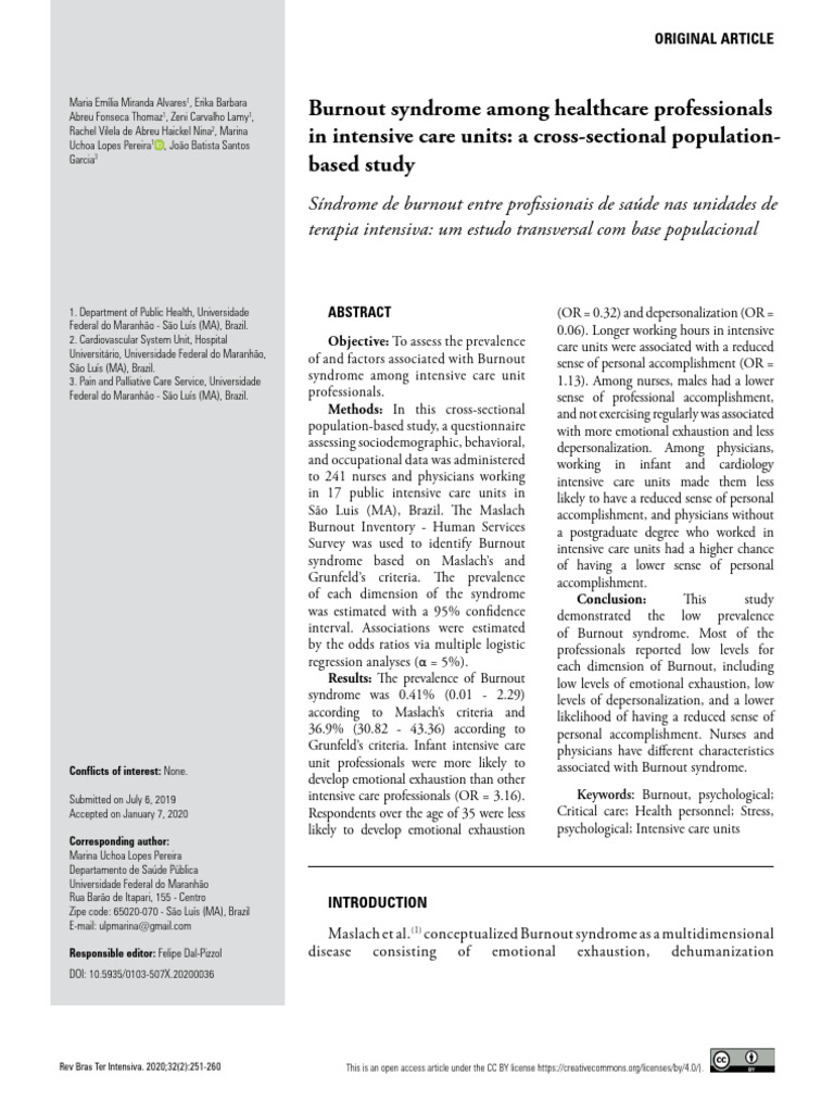 Burnout Syndrome Among | PDF
