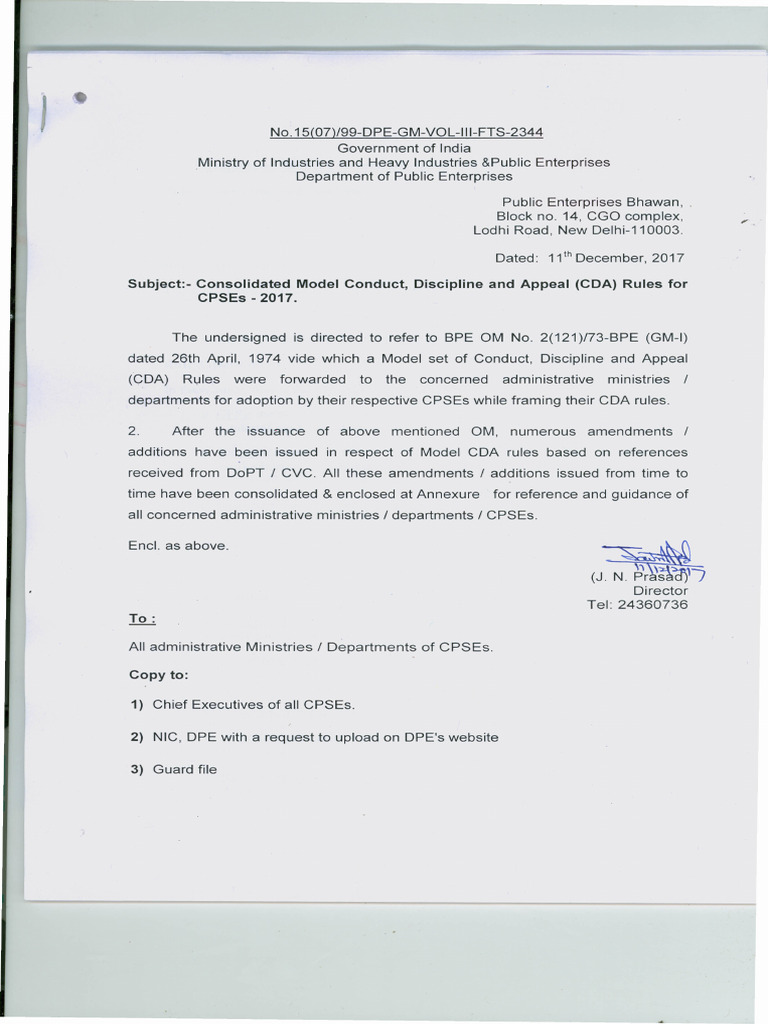 9, 14. Model CDA Rules, 2017 by BPE + Model Rules Vide BPE Letter No. 2 ...