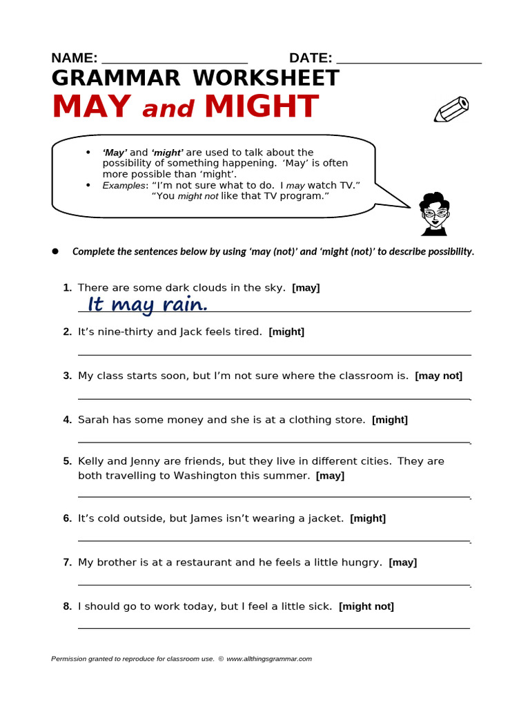 May - Might | PDF