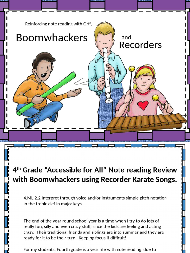 Boomwhackers: Recorders | PDF