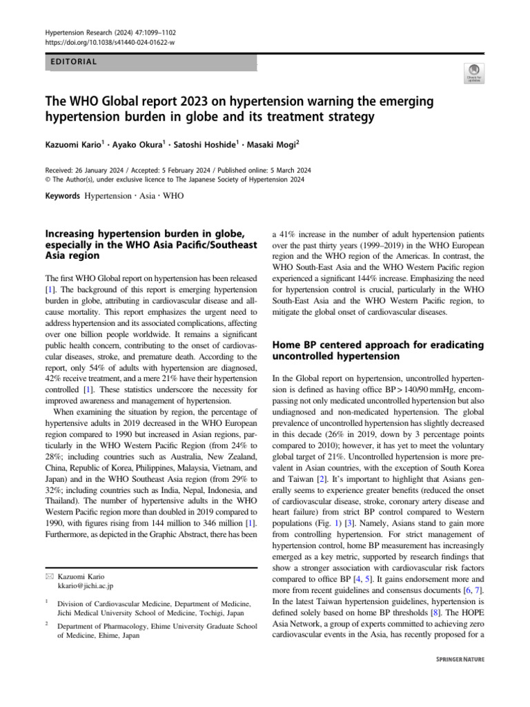 the-who-global-report-2023-on-hypertension-warning-the-emerging
