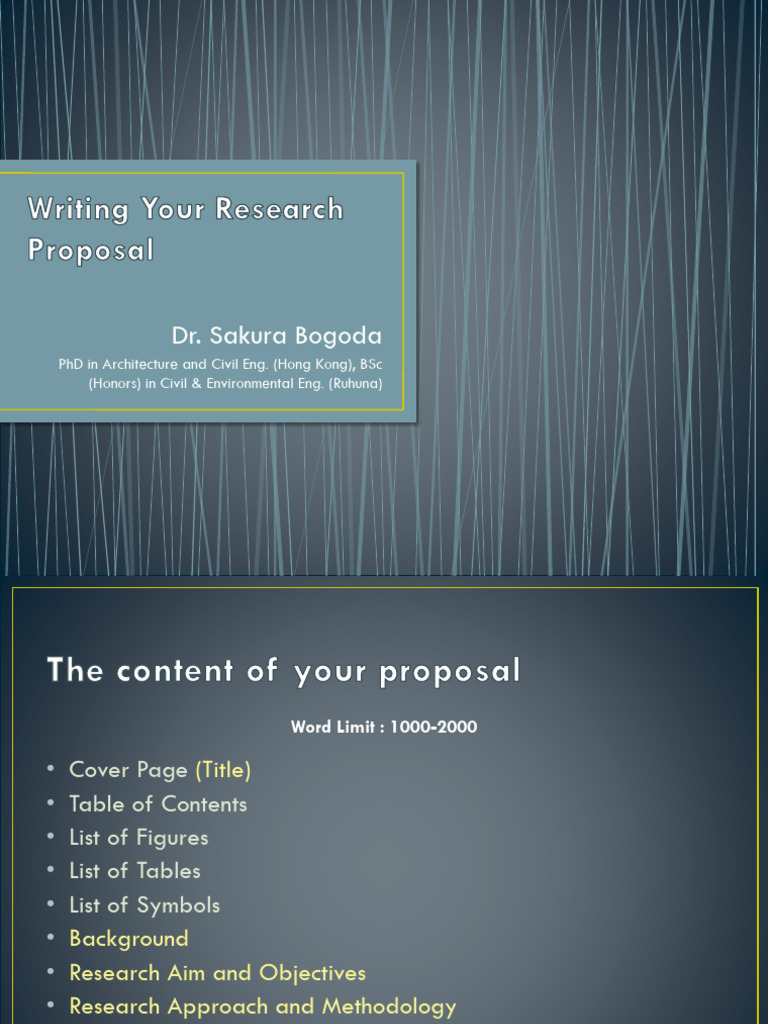 Writing Your Research Proposal Pdf