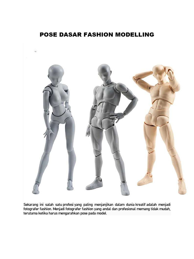 Pose Dasar Fashion Modelling | PDF