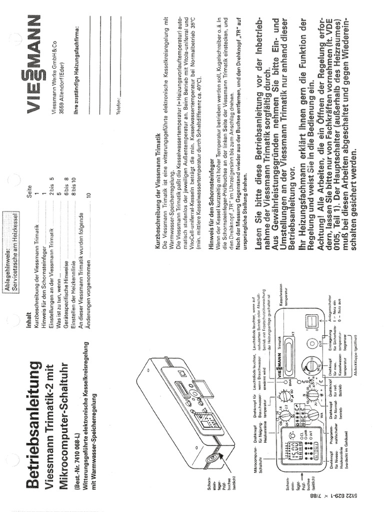 Bedienungsanleitung | PDF