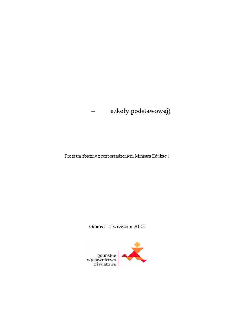 Program Nauczania Od Roku Szkolnego 2022 2023 2 | PDF