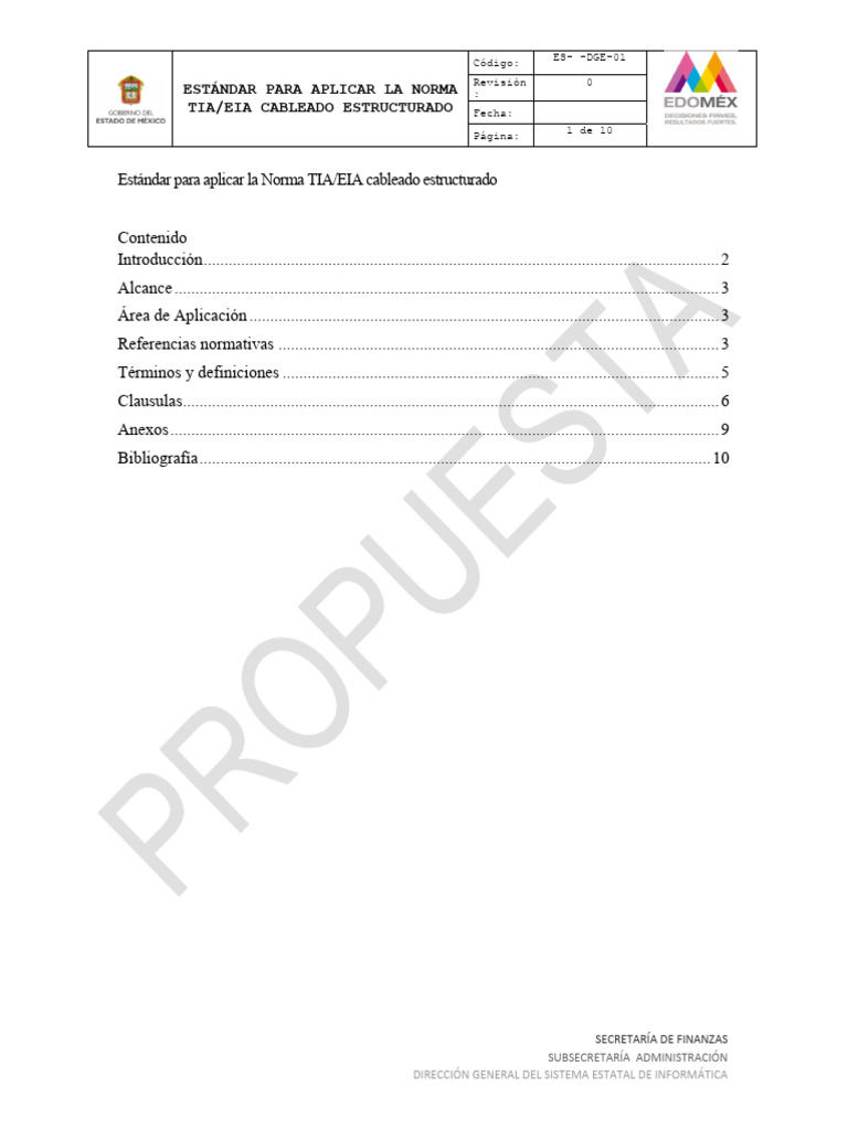 Estándar para Aplicar La Norma TIA-EIA Cableado Estructurado | PDF