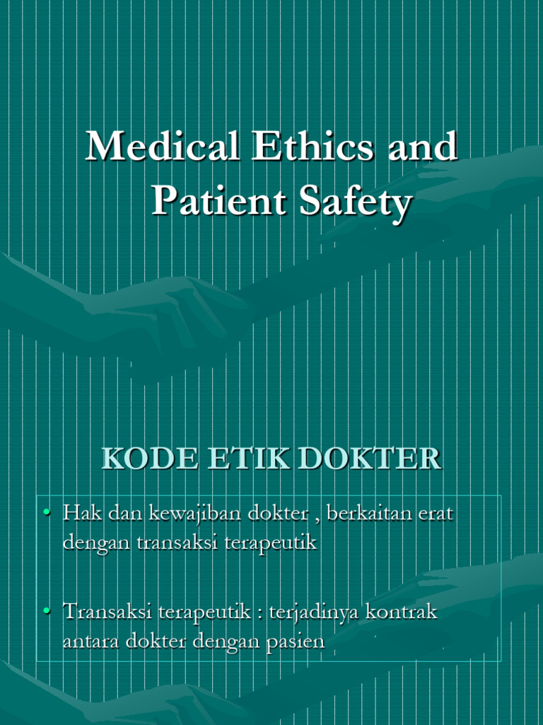 Medical Ethics | PDF | Quality | Service Industries