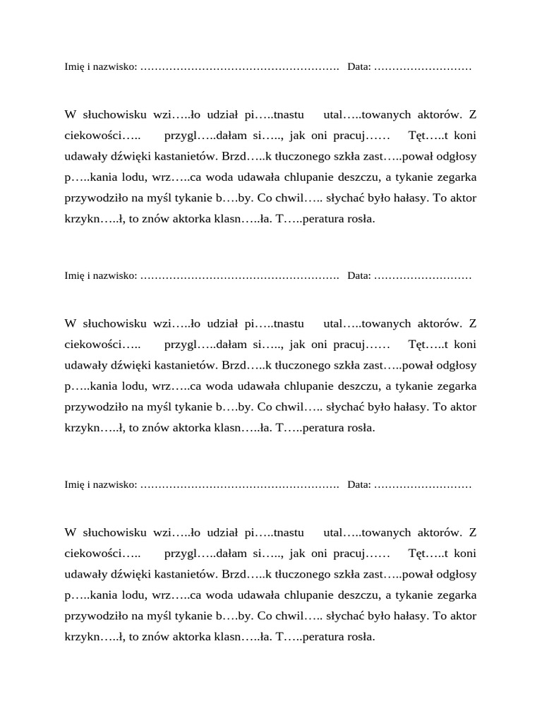 Dyktando PDF