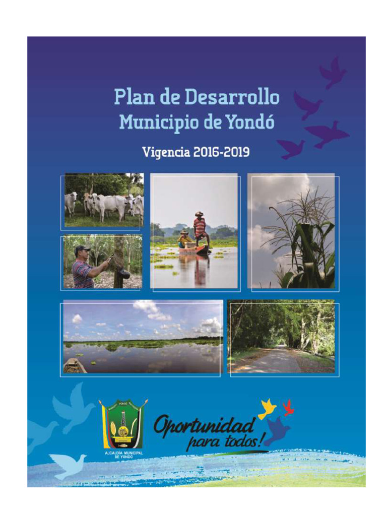 Plan de Desarrollo Municipio de Yondo 2016 2019 | PDF