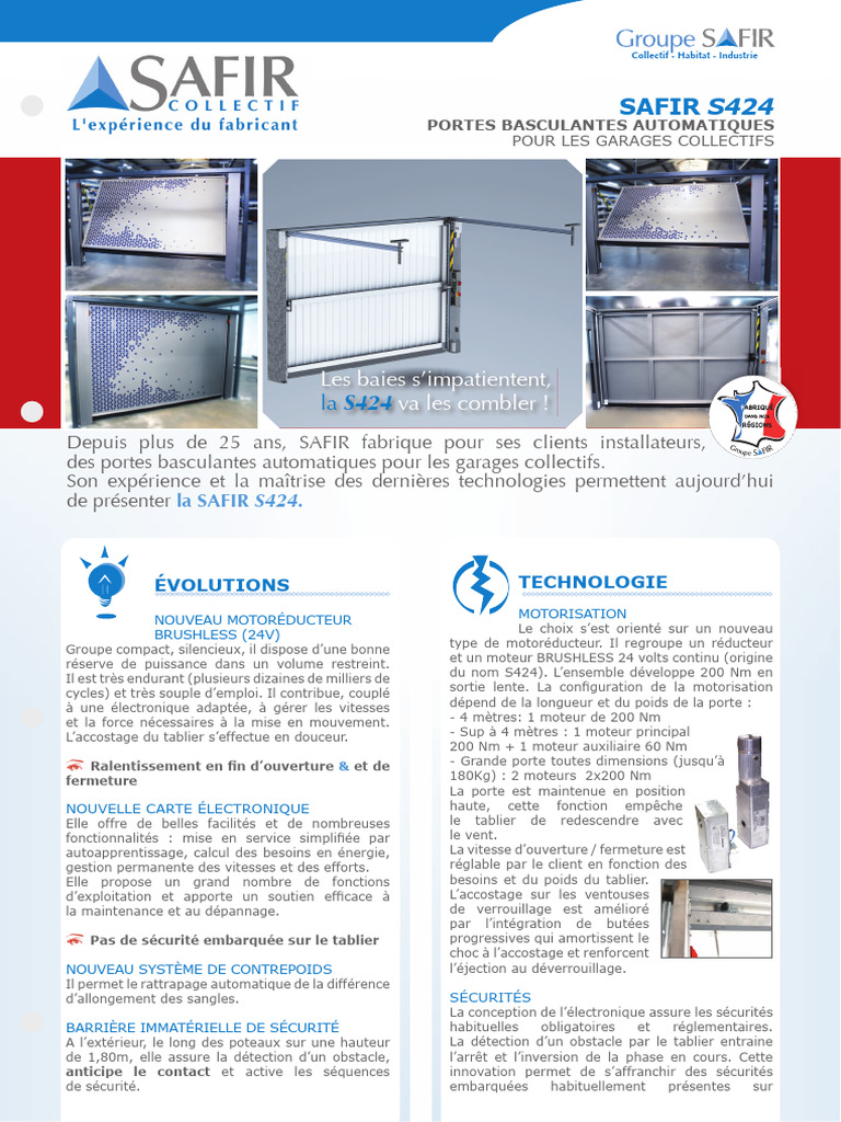 SAFIR, S400, Notice de Montage - 201006. | PDF