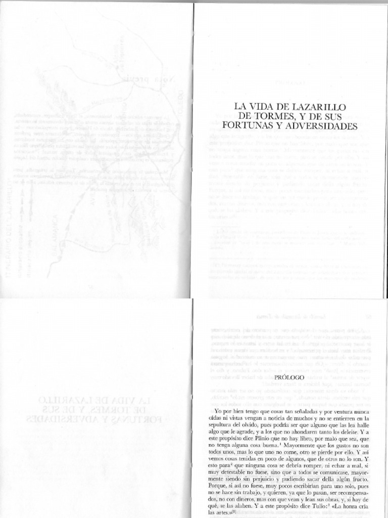 Lazarillo de Tormes - Prólogo - Primer Tratado 1 | PDF