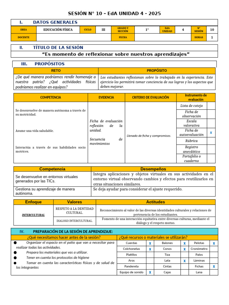 Sesión 10 Eda - Unidad 4 Iii - 1° | PDF