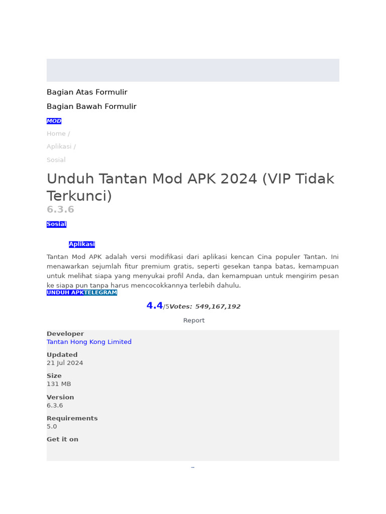 Tantan Mod PDF