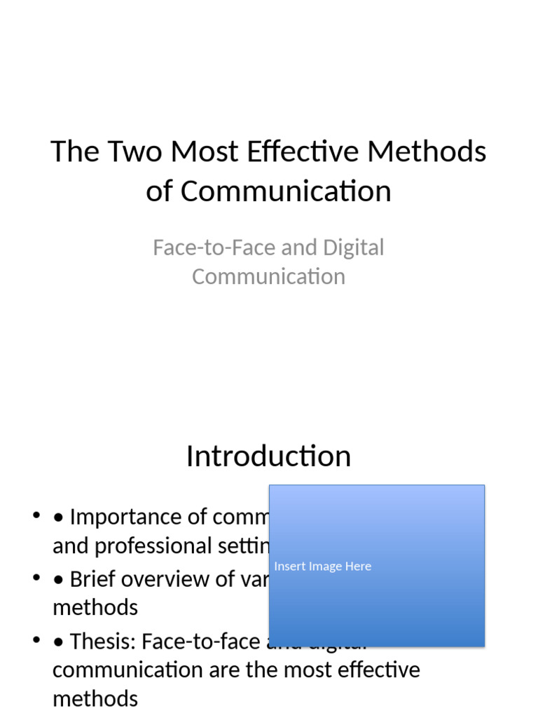 Effective Communication Methods With Placeholders | PDF