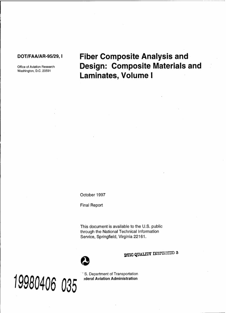 Fiber Composite Analysis and Design Composite Materials & Laminates ...