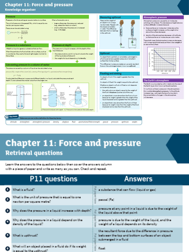 11 Force and Pressure | PDF