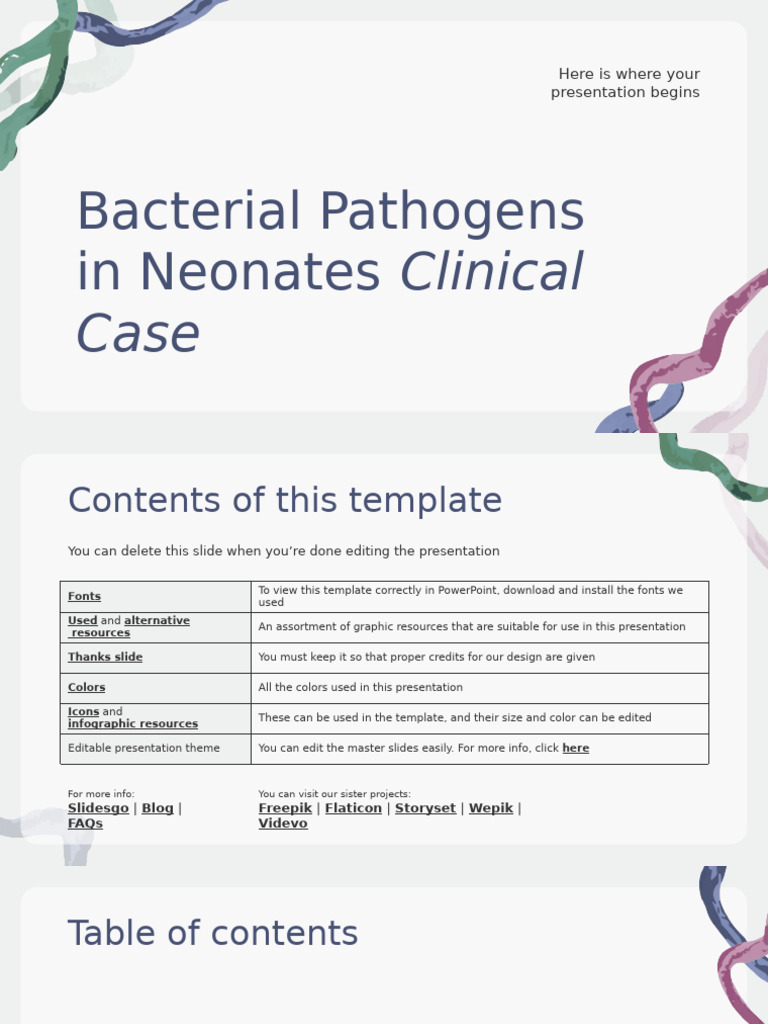 Bacterial Pathogens in Neonates Clinical Case by Slidesgo | PDF