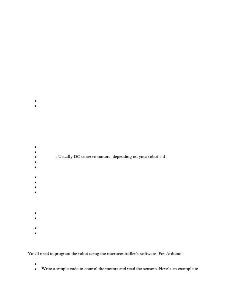 How to build a robot pdf