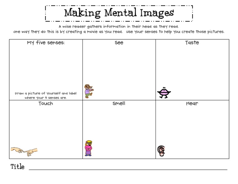 5 Senses Chart