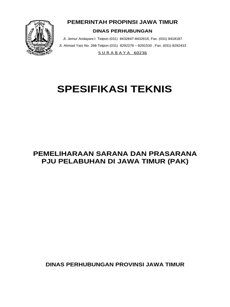 Contoh SPEKTEK | PDF