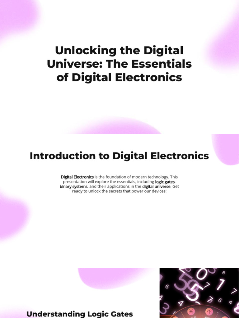 Slidesgo Unlocking The Digital Universe The Essentials of Digital ...