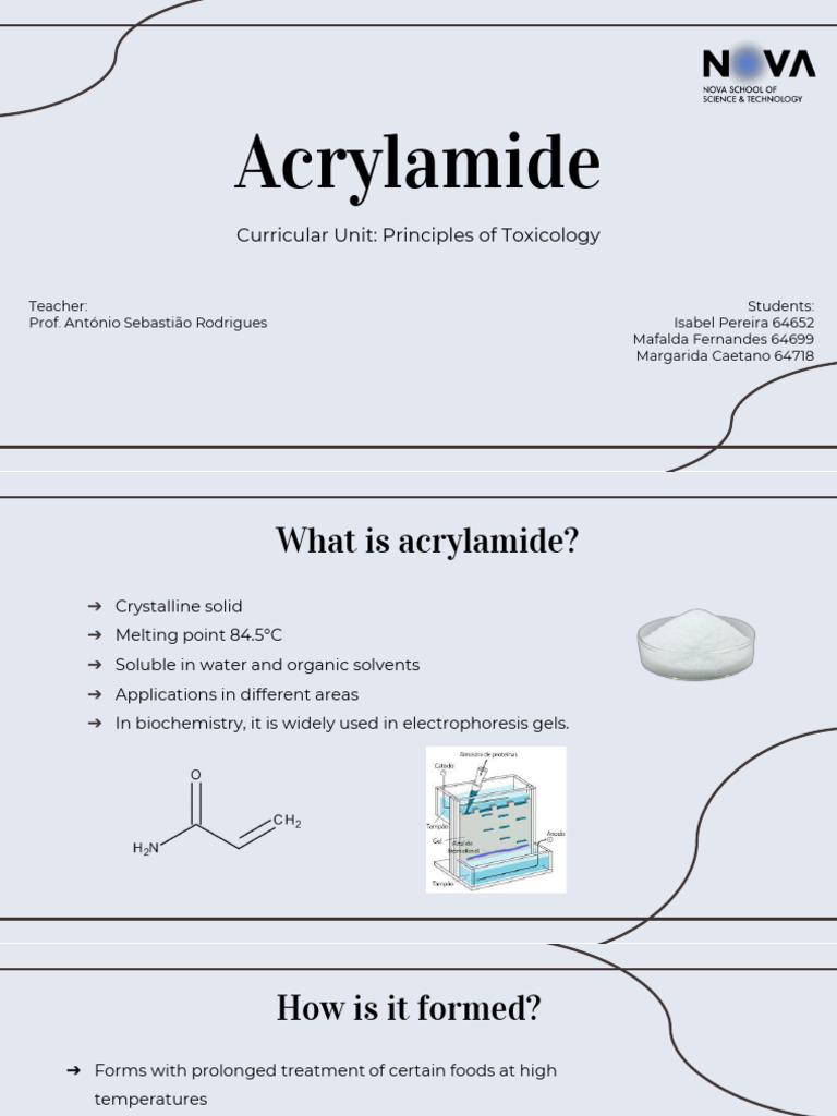 Acrylamide | PDF