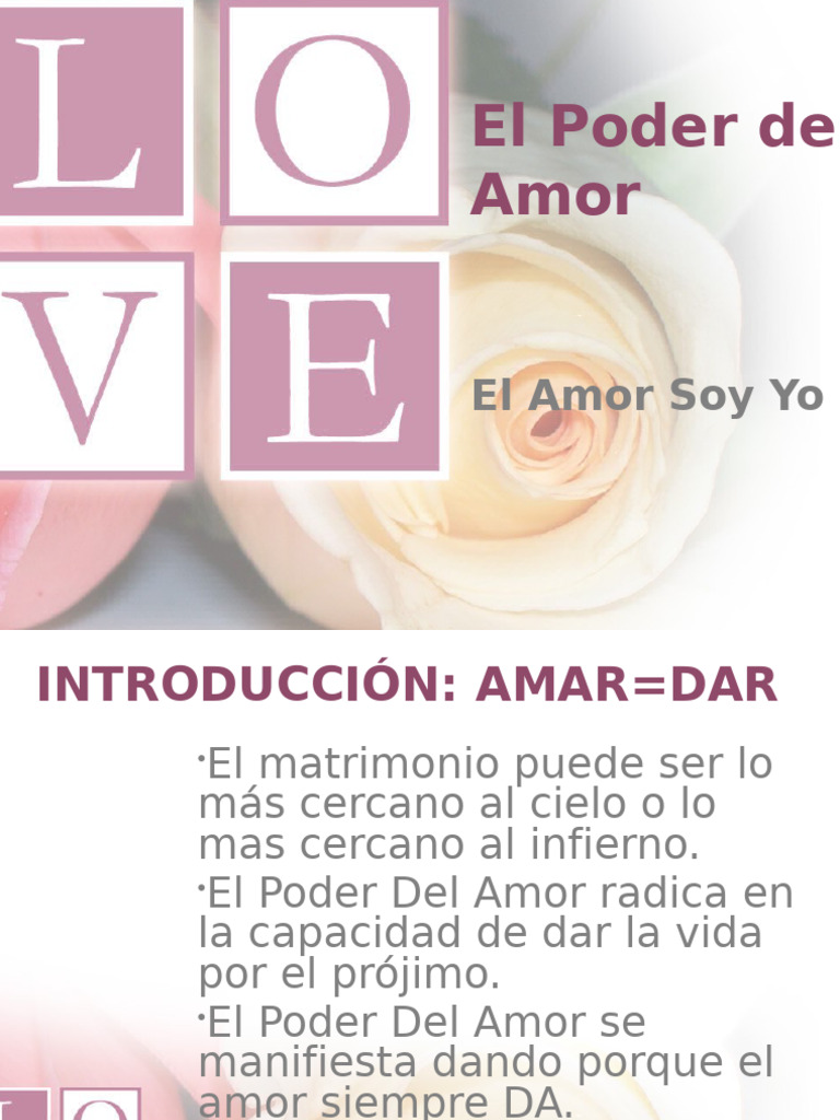 2 El Poder Del Amor. El Amor Soy YO | PDF