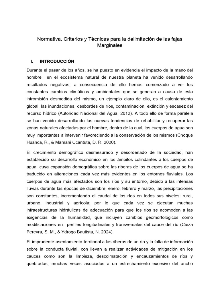 Normativa, Criterios y Técnicas para La Delimitación de Fajas ...