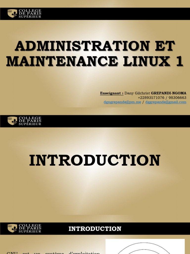 Administration Et Maintenance Linux 1 | PDF
