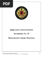 IAFF Resolution Photoelectric Smoke Alarms August 2008