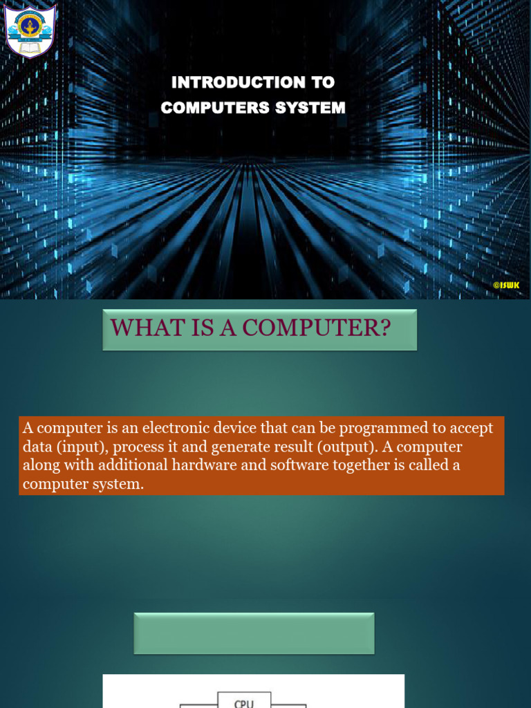XI Info Chapter1 Part1 | PDF