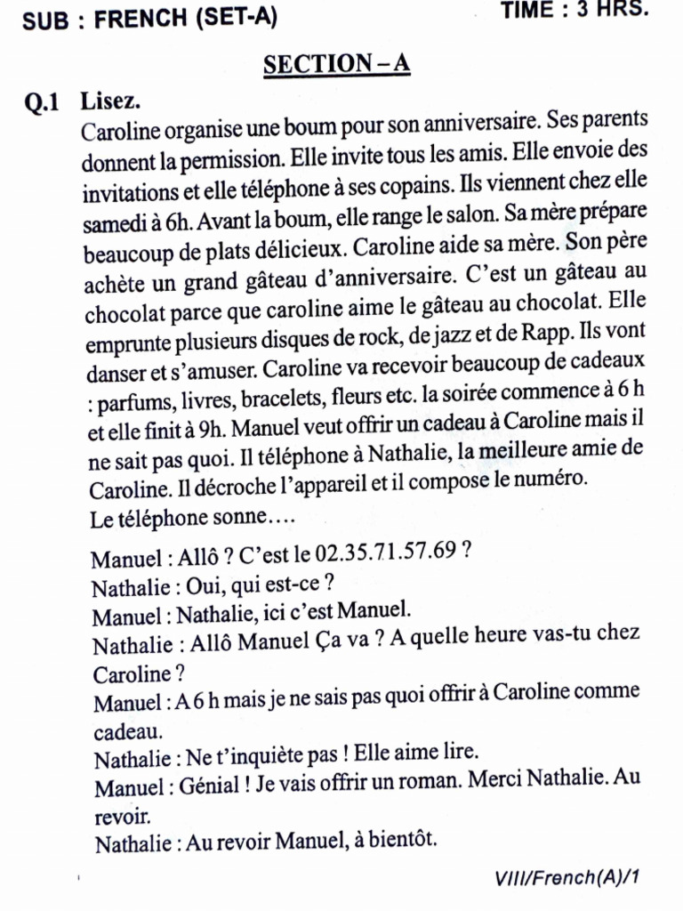 French 1 | PDF