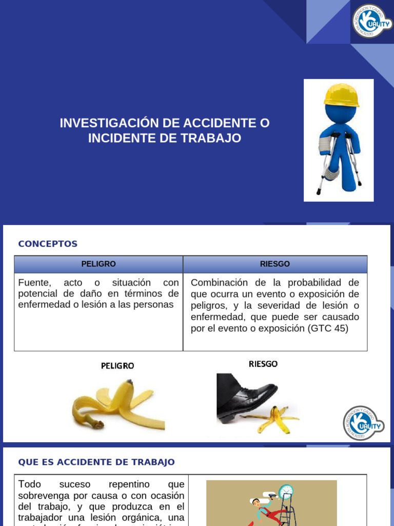 Capacitacion Investigacion Accidentes De Trabajo Pdf
